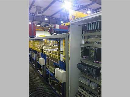Electrical and process control cabinet for NADCAP plant