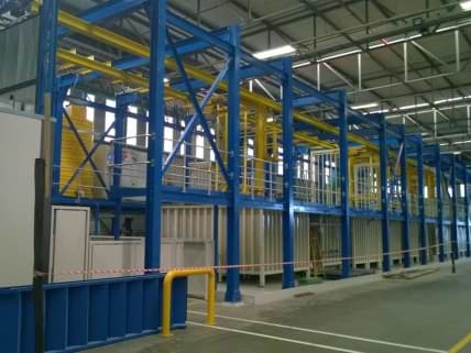 5 Carrier 1, 5 ton load capacity Motor industry E Coat parts.  