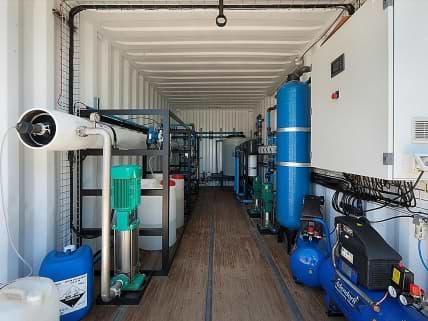 Containerised 5000 l/h RO Plant.